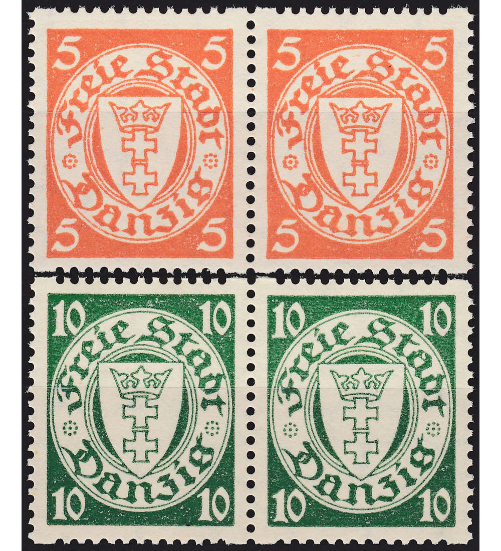 Danzig Nr. 193-194Dy postfrisch ** als waagerechte Paare