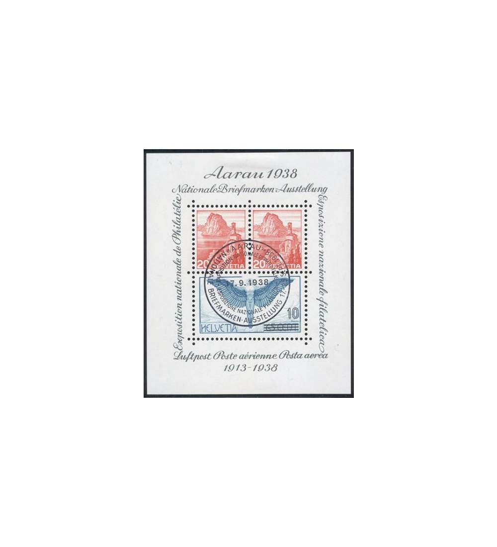 Schweiz Block 4 gestempelt Aarau 1938