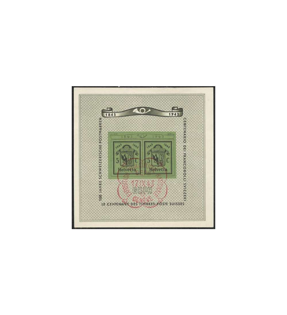 Schweiz Block 10 gestempelt Genf 1943