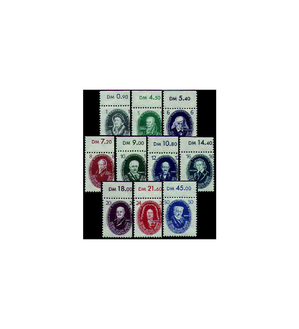 DDR Nr. 261-270 postfrisch ** Akademie  Oberrandsatz