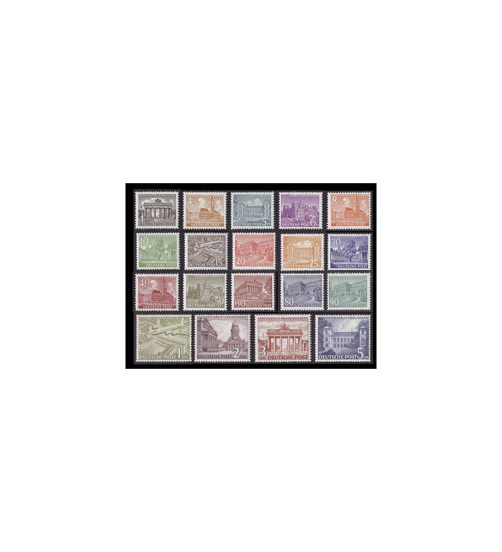 Berlin Bauten 1949           Nr. 42-60 ungestempelt