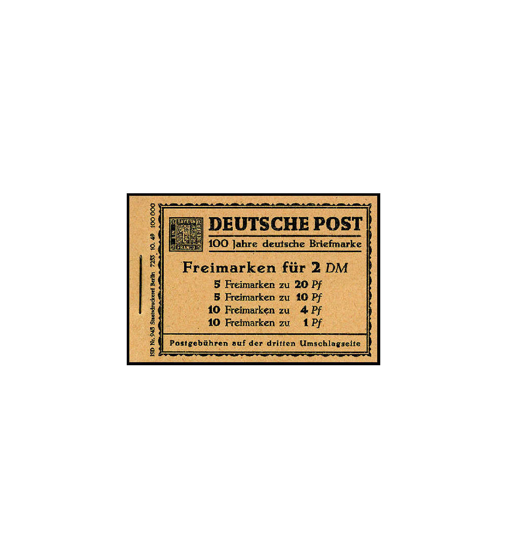 Berlin Markenheft Nr. 1 Berliner Bauten 1949