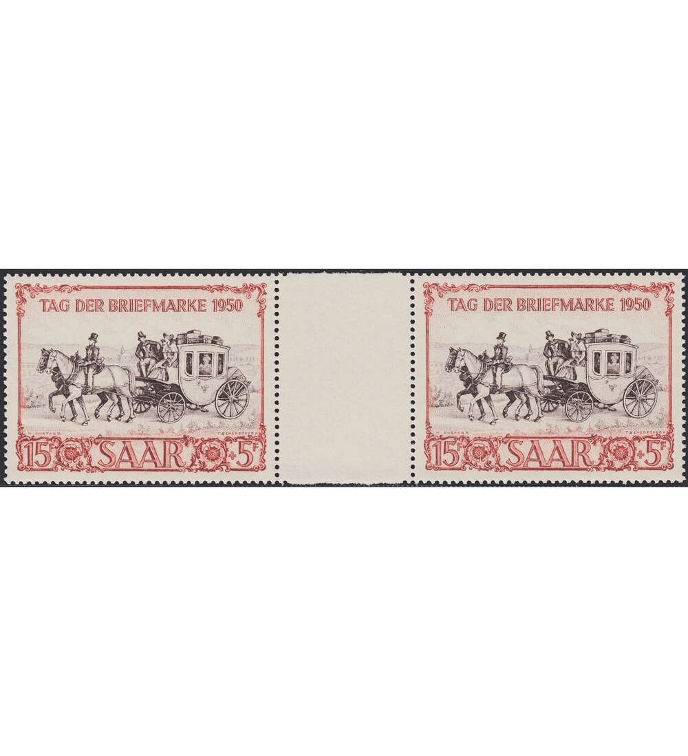 Saar Nr. 291 ZW postfrisch ** als Zwischenstegpaar