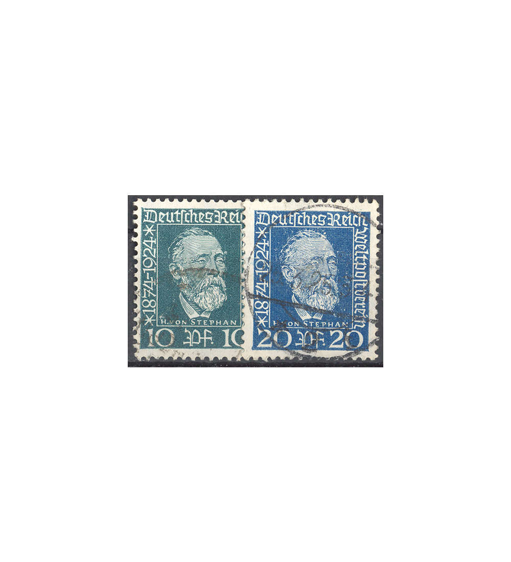 Deutsches Reich Nr. 368-369 gestempelt 50 Jahre Weltpostverein