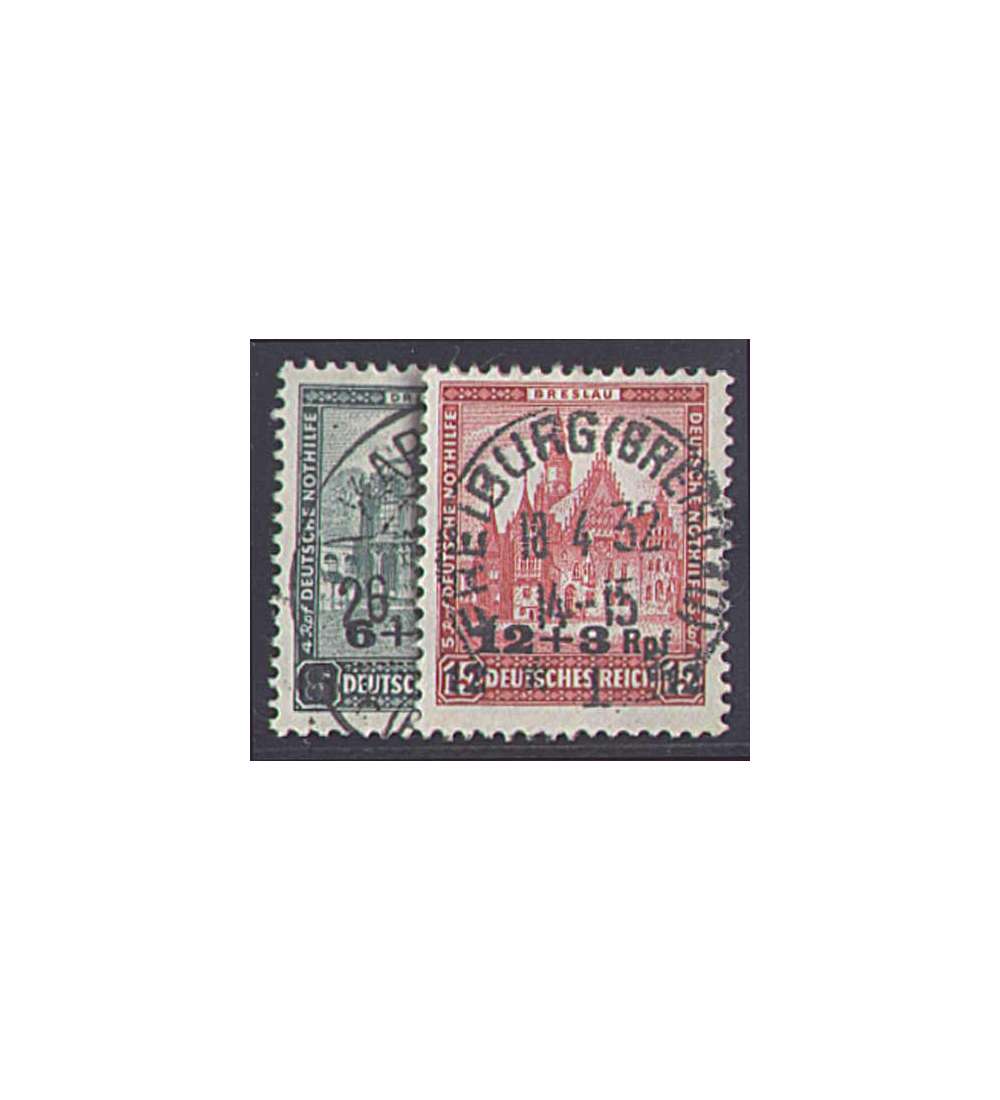 II Deutsches  Reich Nr. 463-464  Aufdrucke 1932 gestempelt