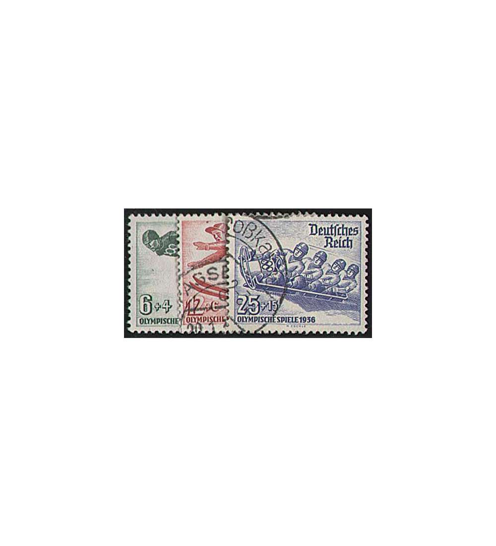 Deutsches Reich Nr. 600-602 gestempelt Olympische Winterspiele