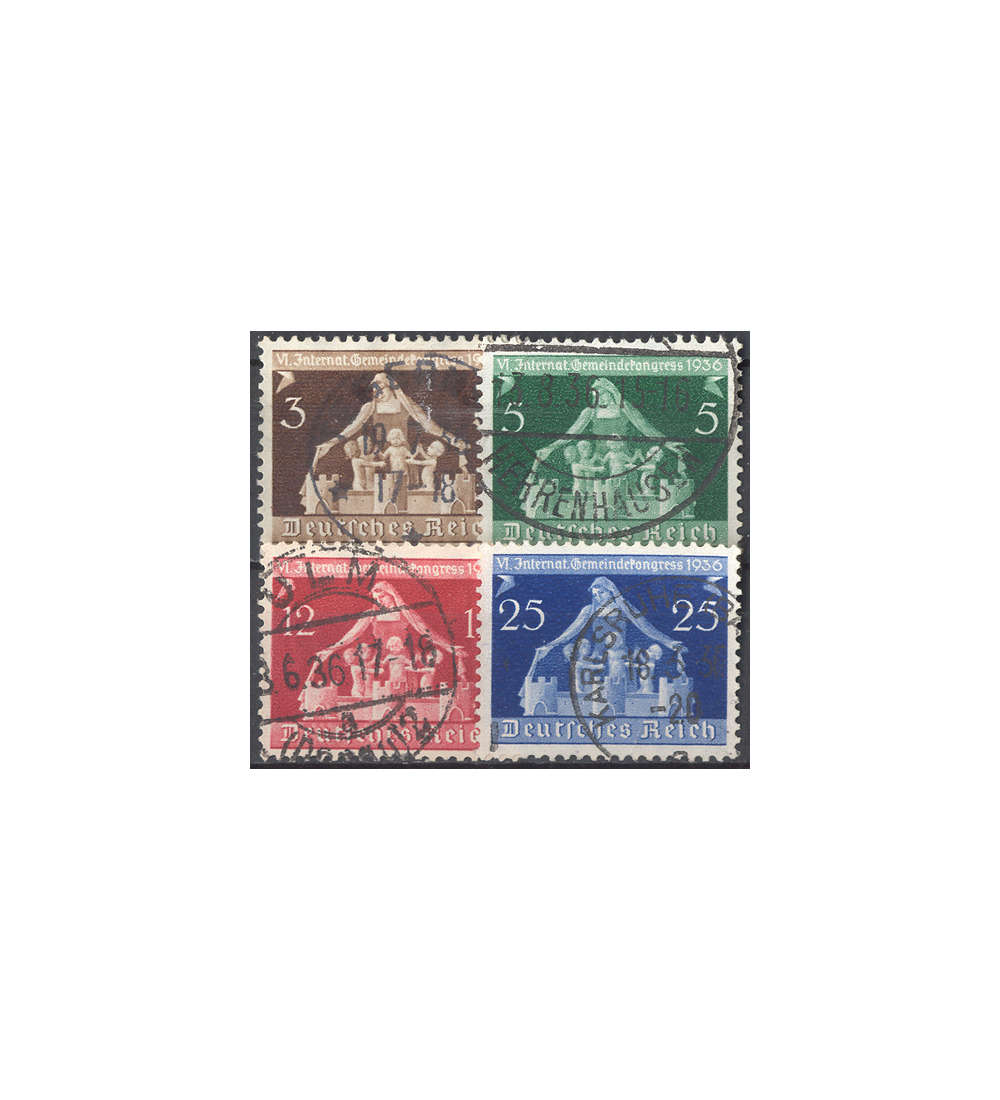 Deutsches Reich Nr. 617-620 gestempelt Mutter mit Kindern