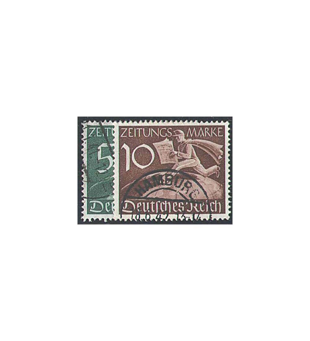 Deutsches Reich Nr. Z738-Z739 gestempelt Zeitungsmarken