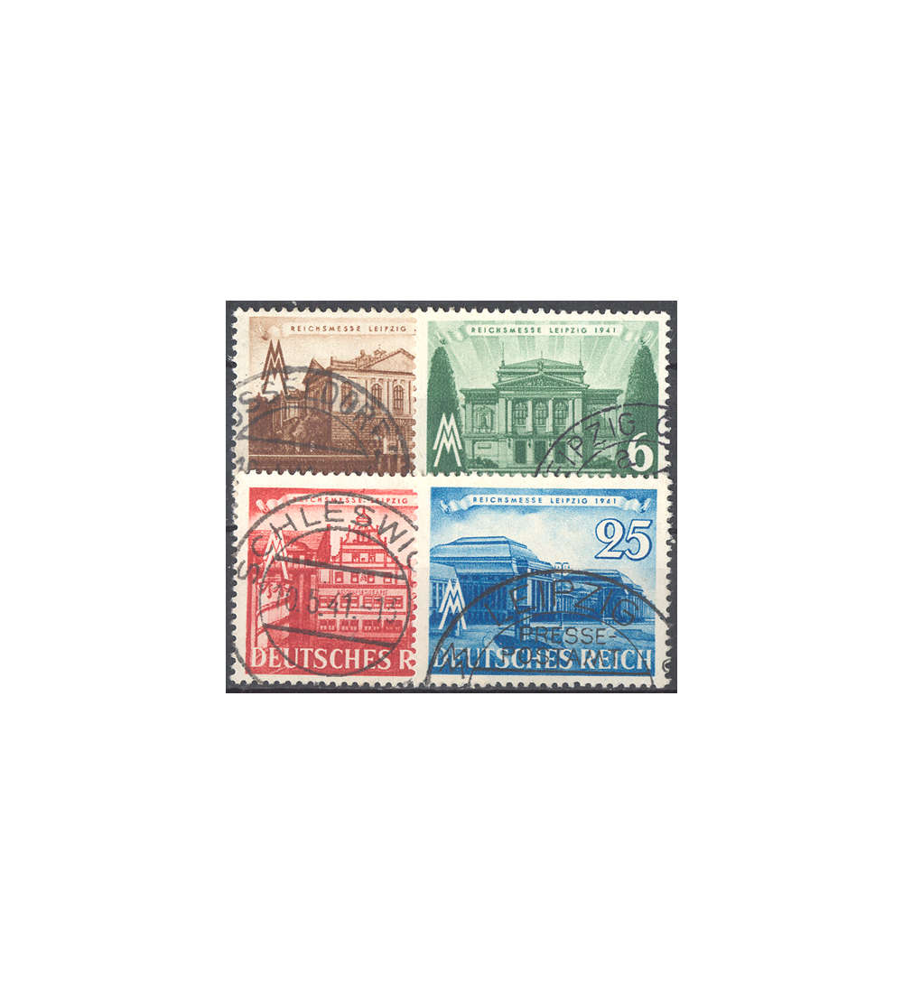 Deutsches Reich Nr. 764-767 gestempelt Leipziger Messe 1941