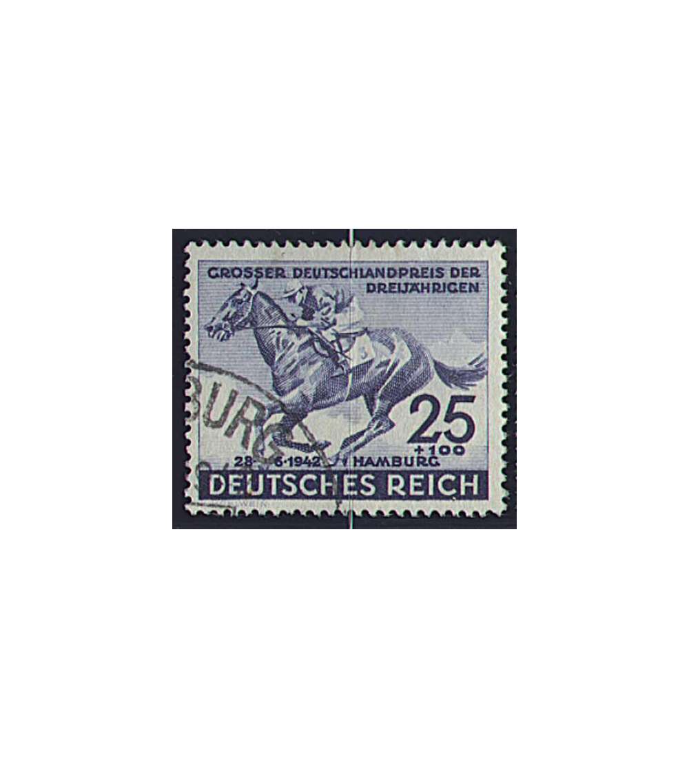Deutsches Reich Nr. 814 gestempelt Blaues Band 1942