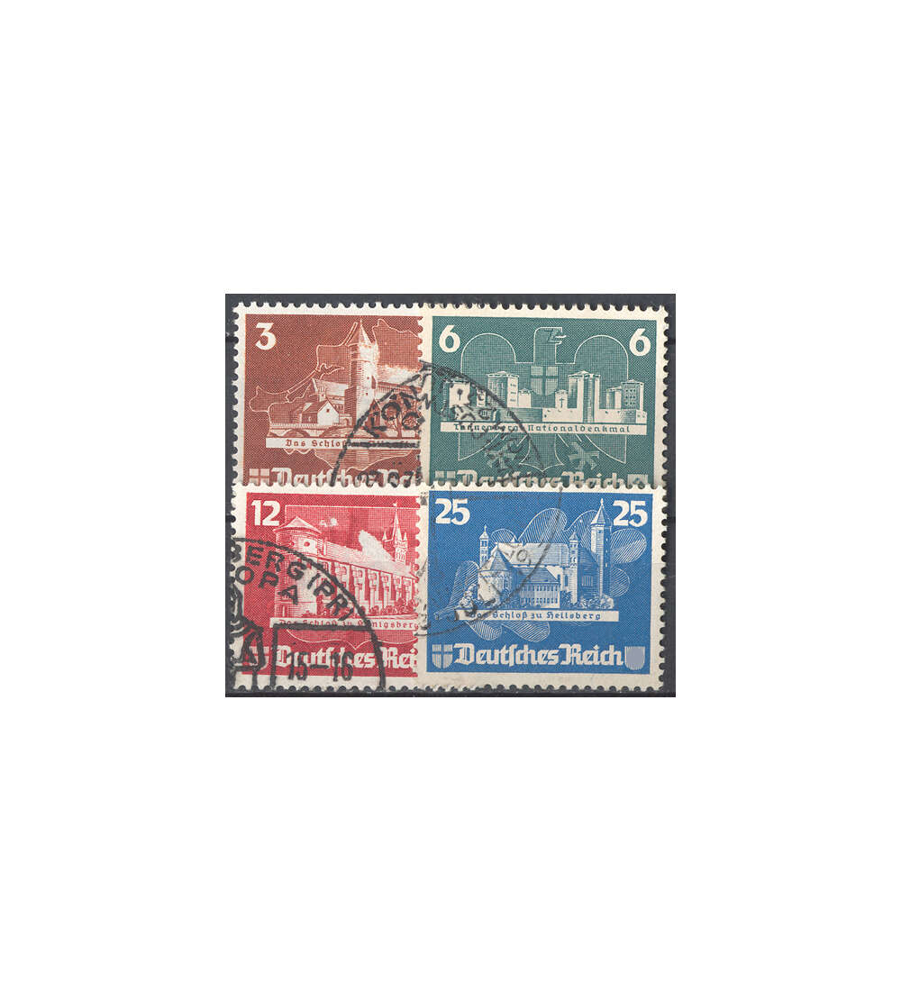 Deutsches Reich Nr. 576-579 gestempelt Ostropa Blockeinzelwerte