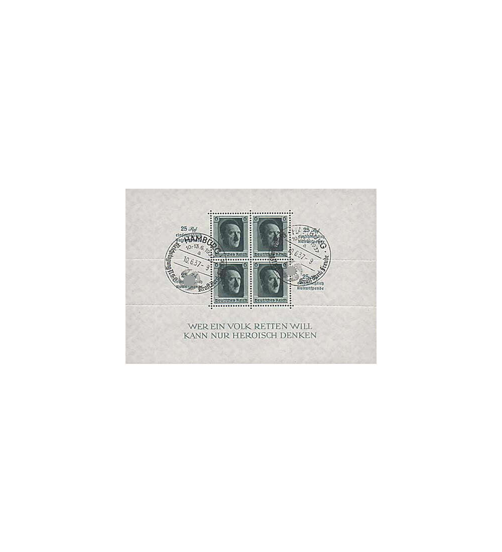 Deutsches Reich Block 9 gestempelt