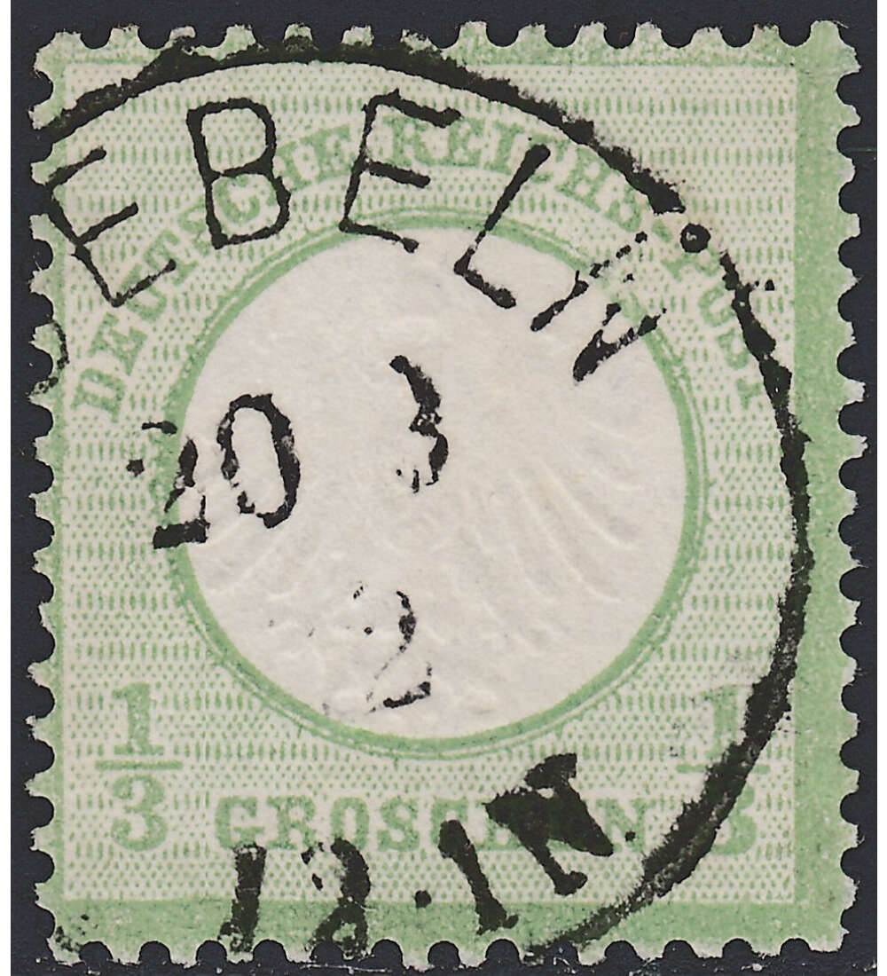 Dt. Reich Nr. 2 gestempelt geprft und signiert Kleiner Brustschild-1/3 Gr.