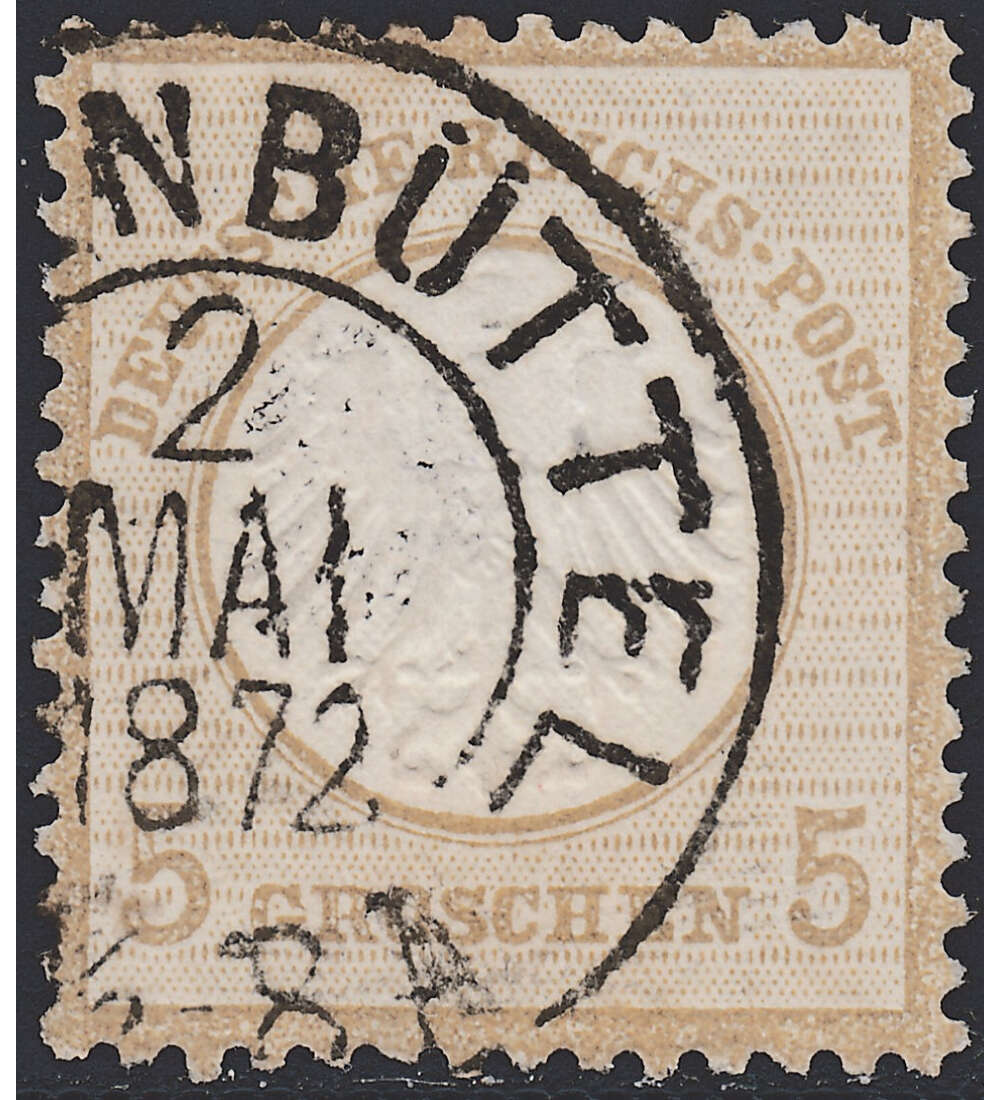 Deutsches Reich Nr. 6 gestempelt Kleiner Brustschild-5 Gr.