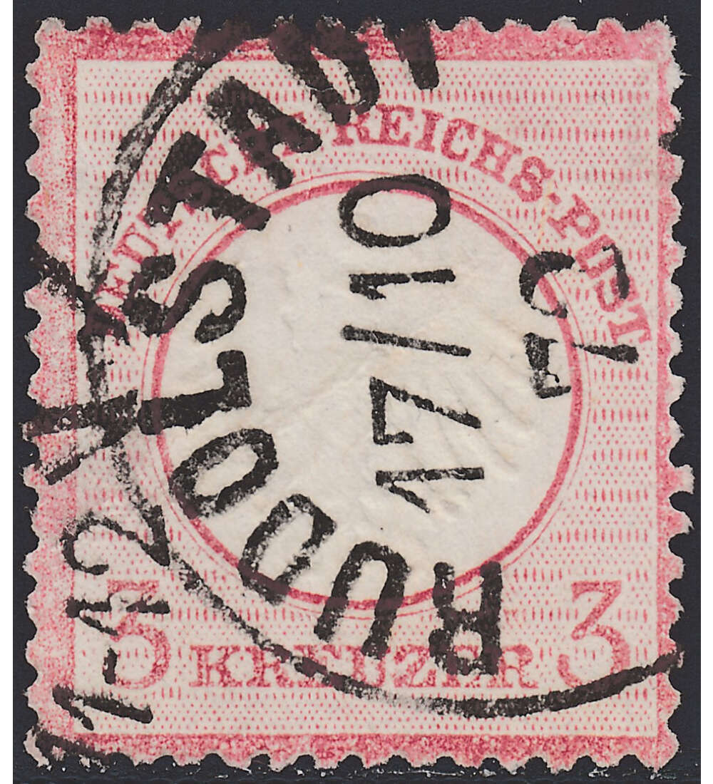 Deutsches  Reich Nr. 9 gestempelt Kleiner Brustschild-3 Kr.