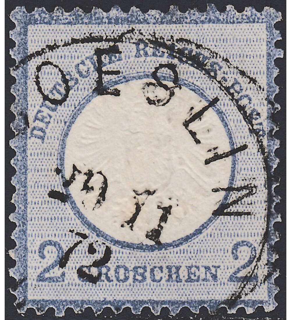 Dt. Reich Nr. 20 gestempelt geprüft und signiert Großer Brustschild-2 ...