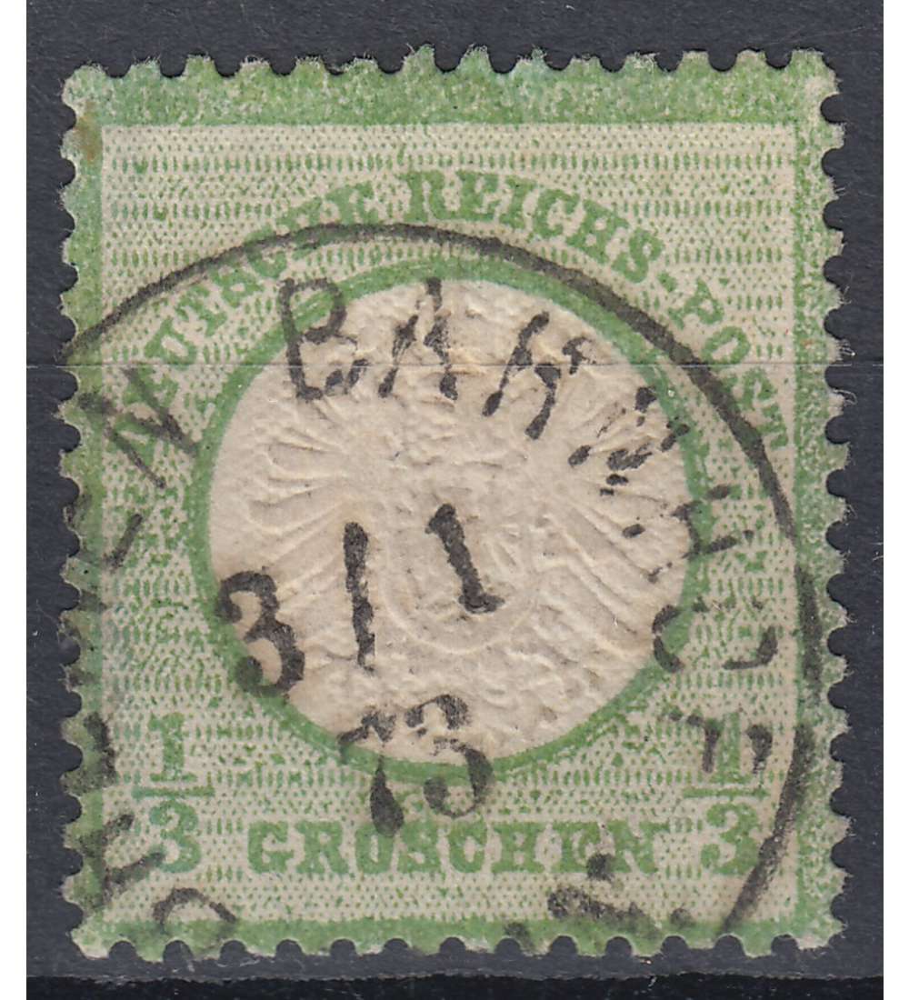 Deutsches Reich Nr. 17b gestempelt Groer Brustschild-1/3 Gr.