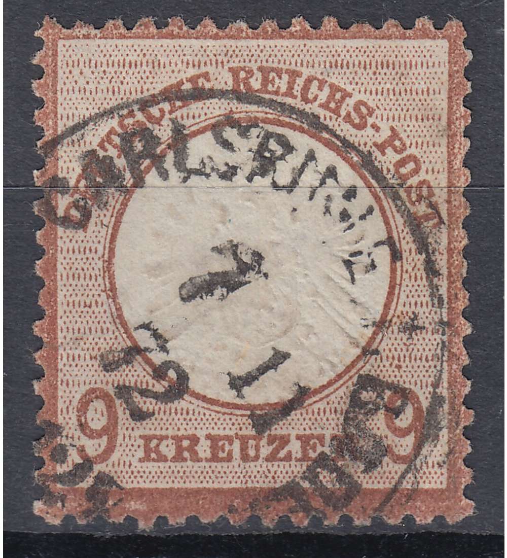 Deutsches Reich Nr. 27b gestempelt Groer Brustschild-9 Kr.