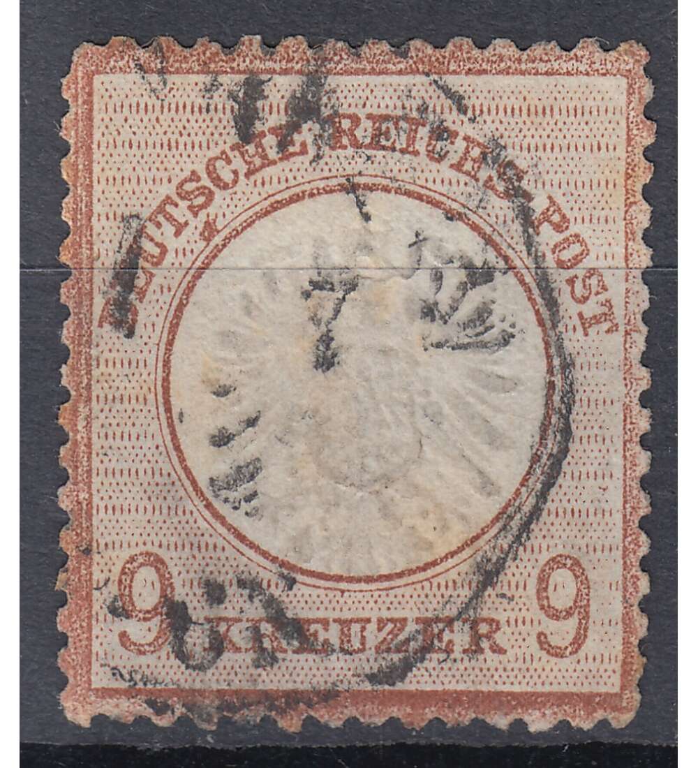 Dt. Reich Nr. 27c gestempelt Groer Brustschild-9 Kr.