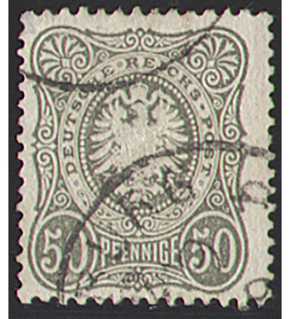 Deutsches Reich Nr. 38 gestempelt    50 Pf. Reichsadler Pfennige