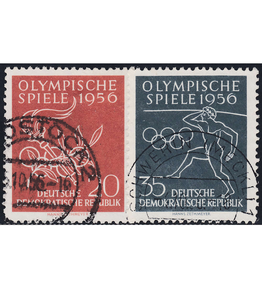 DDR Nr. 539-540 gestempelt     Olympia 1956 Melbourne