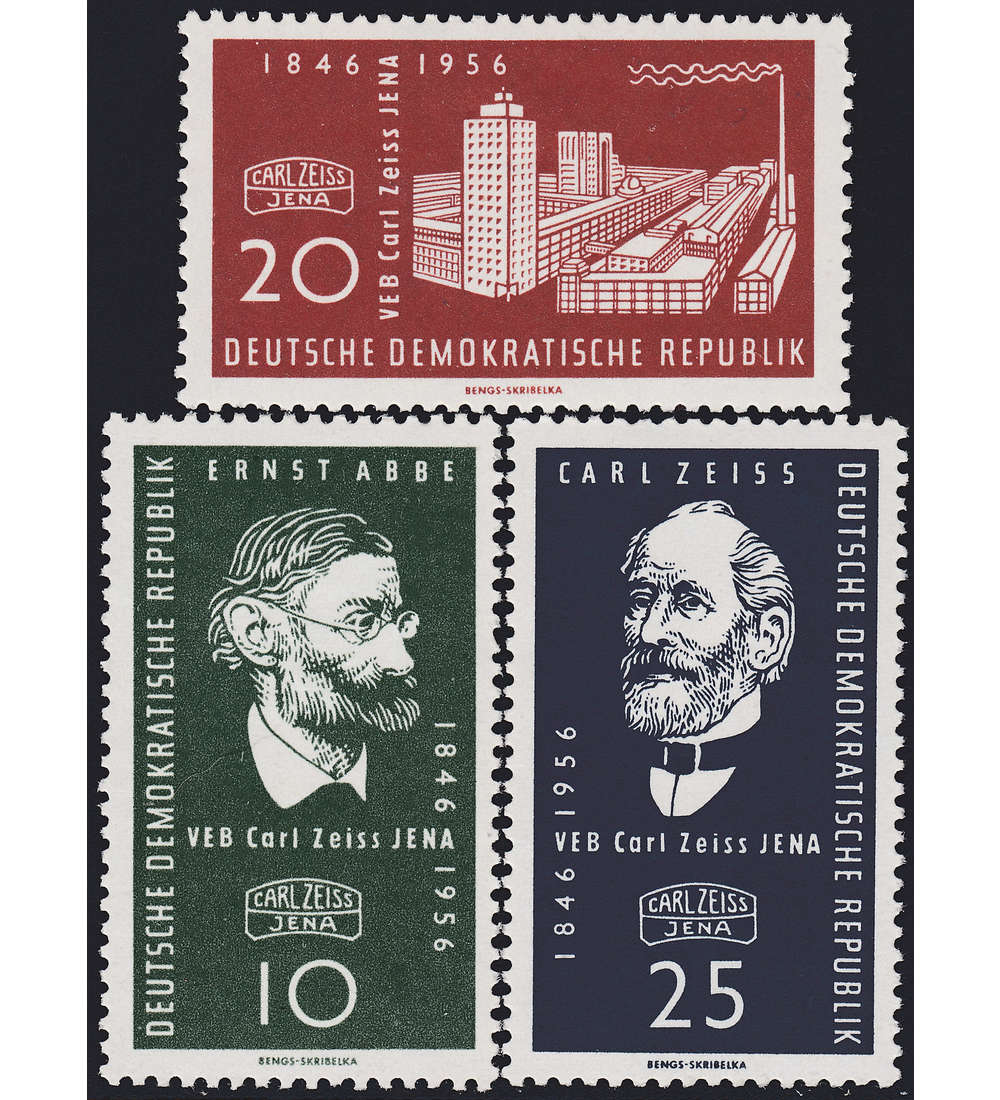 DDR Nr. 545-547 postfrisch     Carl-Zeiss-Werke Jena