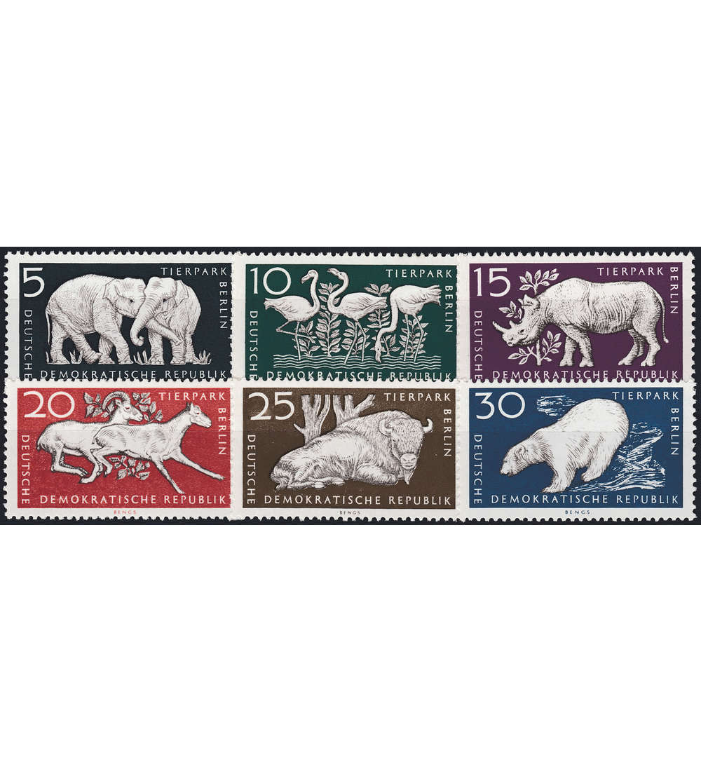 DDR Nr. 551-556 postfrisch ** Tierpark Berlin