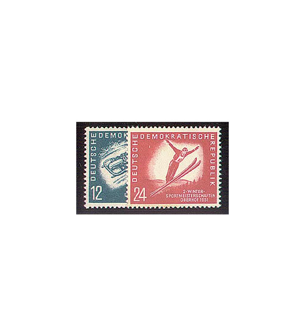 DDR Nr. 280-281 postfrisch ** Wintersport 1951
