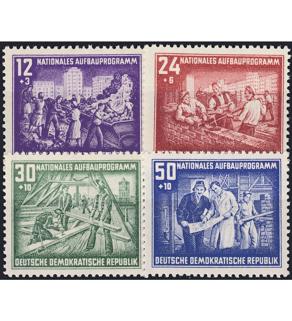 DDR Nr. 303-306 postfrisch ** Nationales Aufbauprogramm