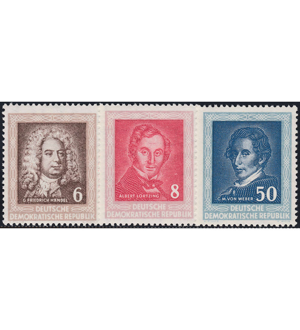 DDR Nr. 308-310 postfrisch ** Komponisten