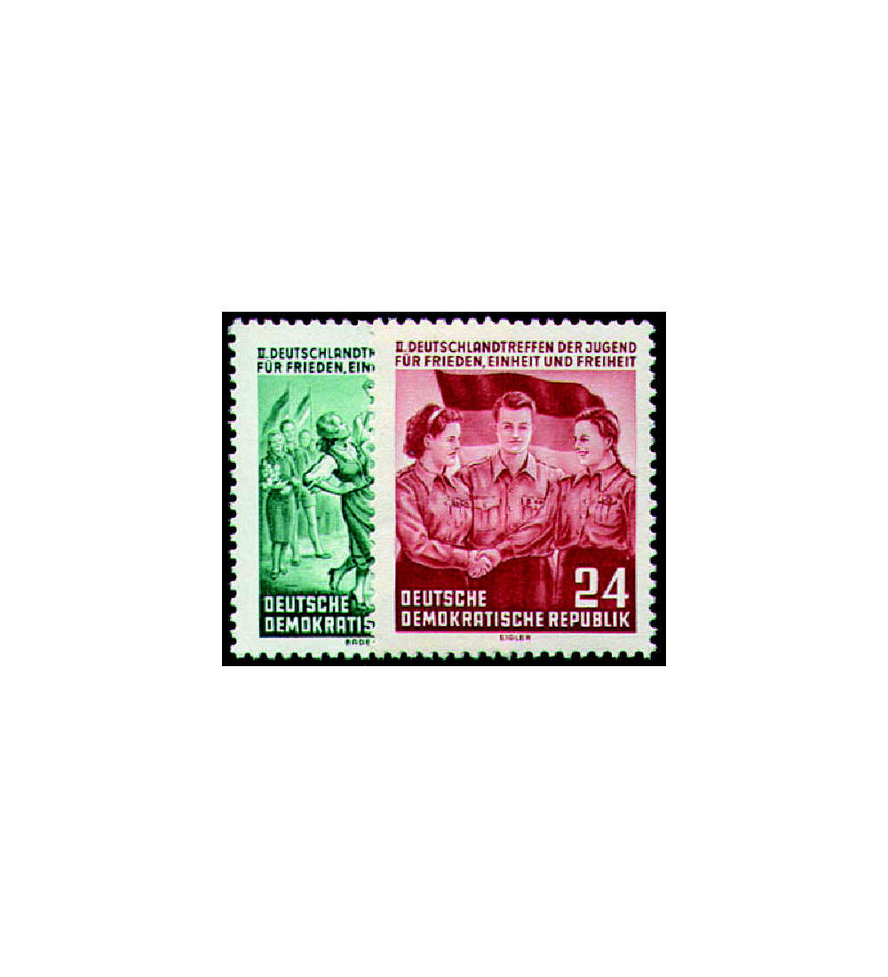 DDR Nr. 428-429 postfrisch ** Deutschlandtreffen der Jugend
