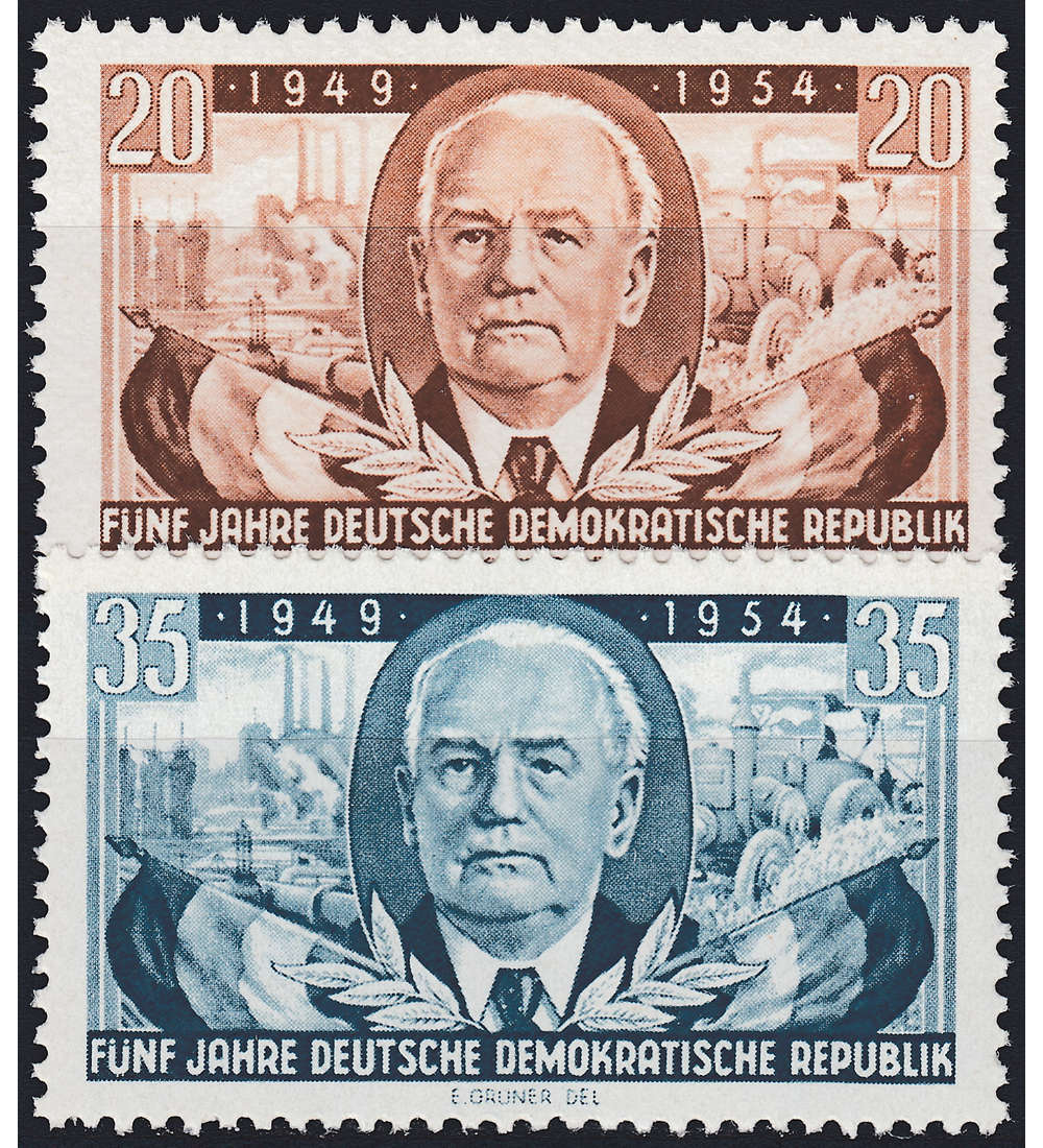 DDR Nr. 443-444 postfrisch ** 5 Jahre DDR