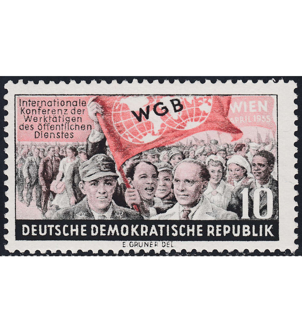 DDR Nr. 452 postfrisch         Weltgewerkschaftsbund