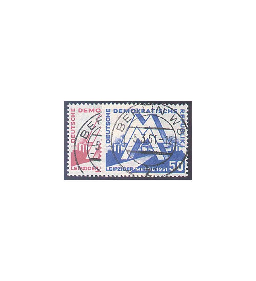 II DDR Nr. 282-283 gestempelt Frhjahrsmesse 1951