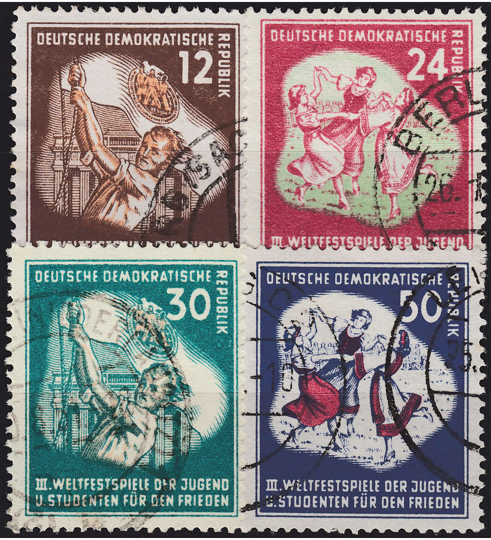 II DDR Nr. 289-292 gestempelt Weltfestspiele