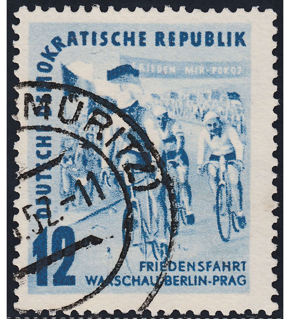 II DDR Nr. 307 gestempelt      Friedensfahrt