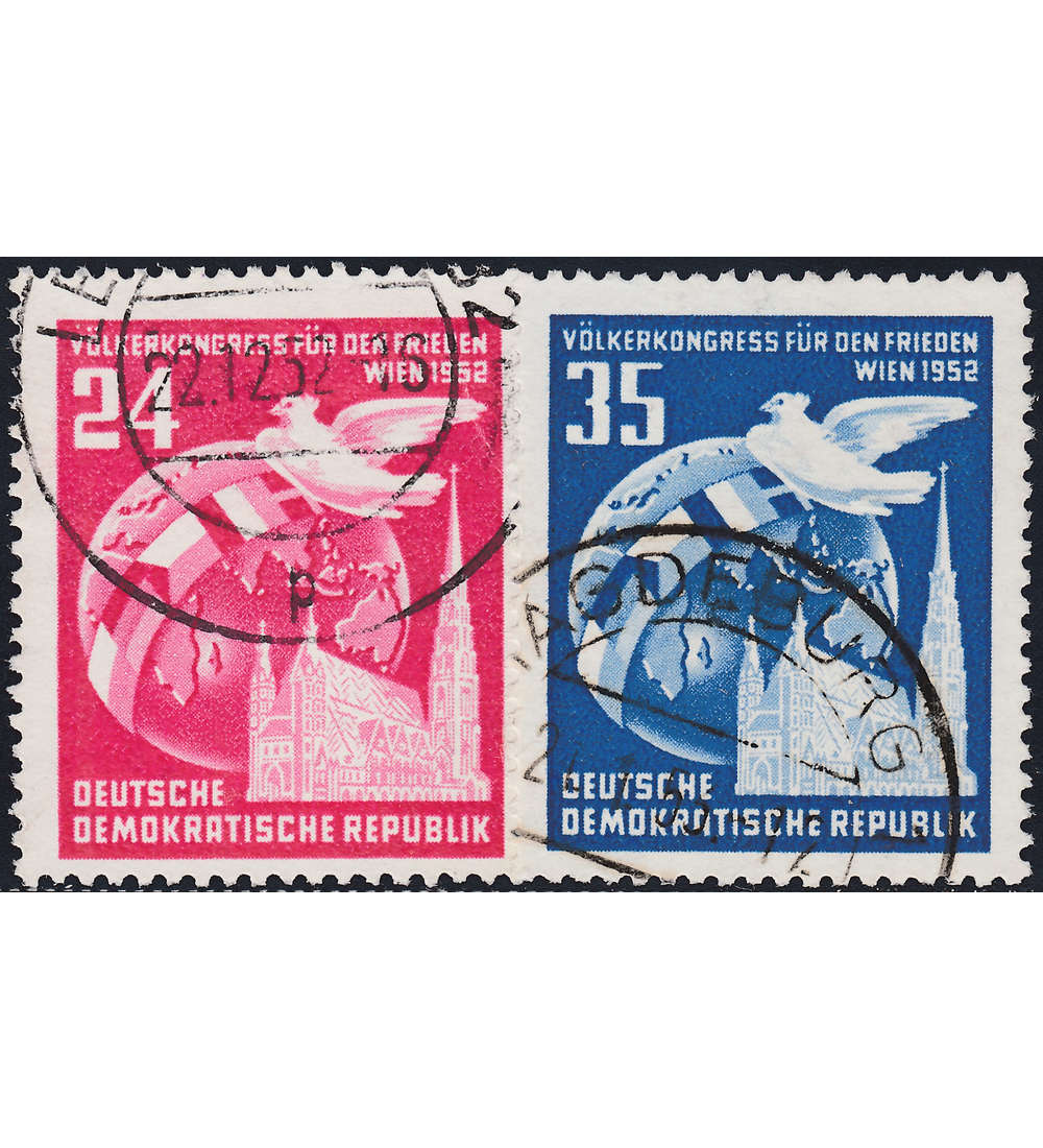 II DDR Nr. 320-321 gestempelt Friedenskngress