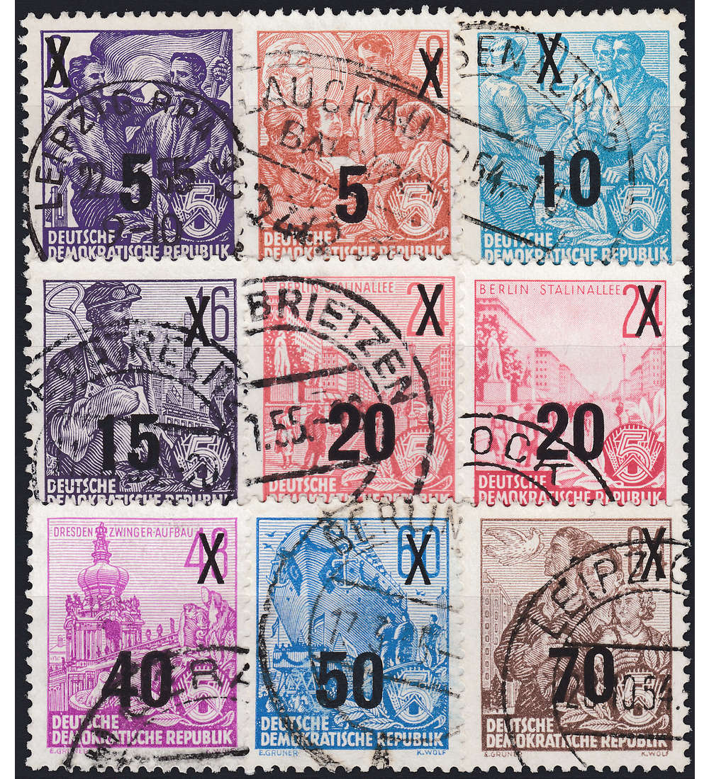 DDR Nr. 435-442,439b gestempelt Fnfjahrplan