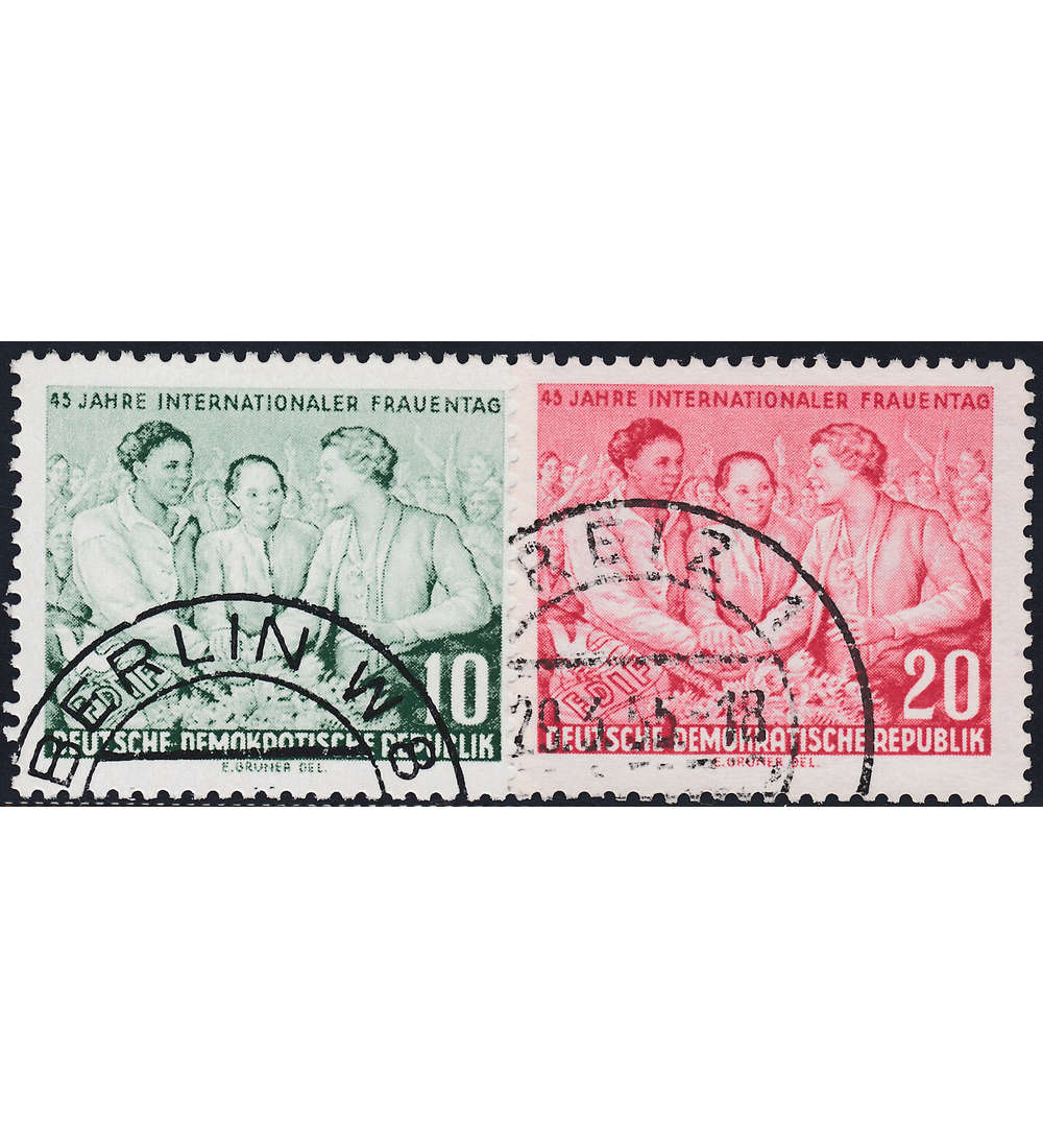 DDR Nr. 450-451 gestempelt     Frauentag