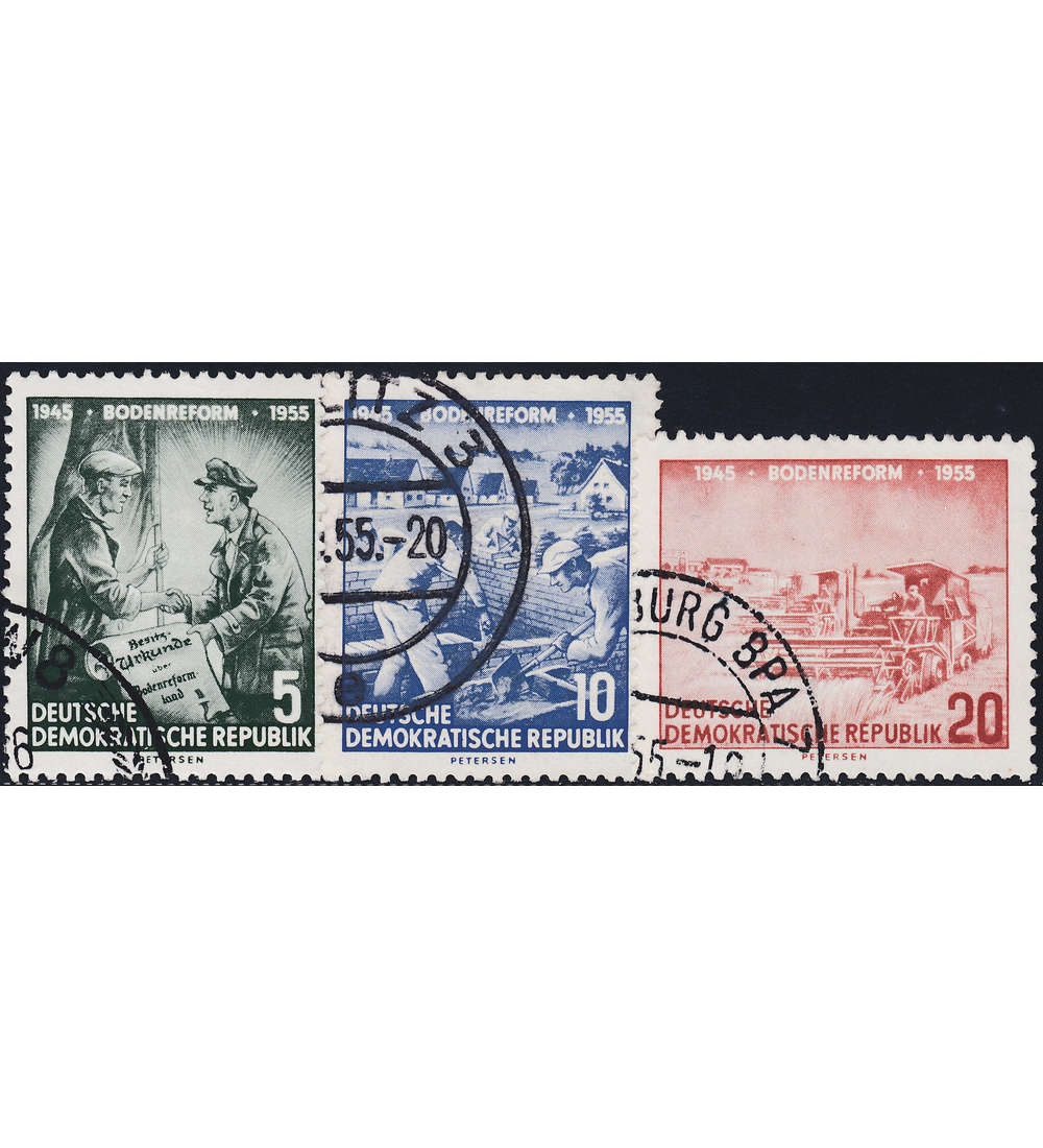 DDR Nr. 481-483 gestempelt Bodenreform