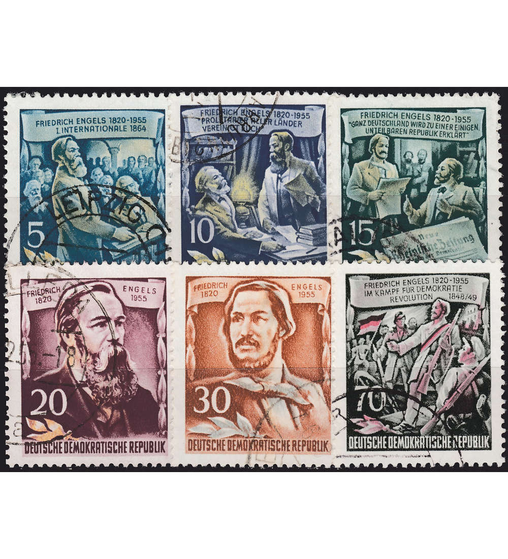 II DDR Nr. 485-490A gest.      Friedrich Engels