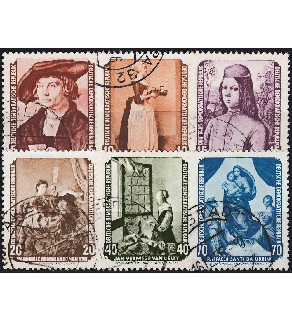 II DDR Nr. 504-509 gest.       Gemlde