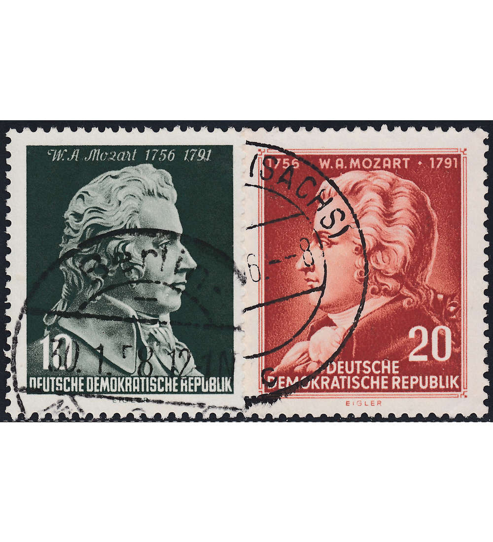 DDR Nr. 510-511 gestempelt Mozart