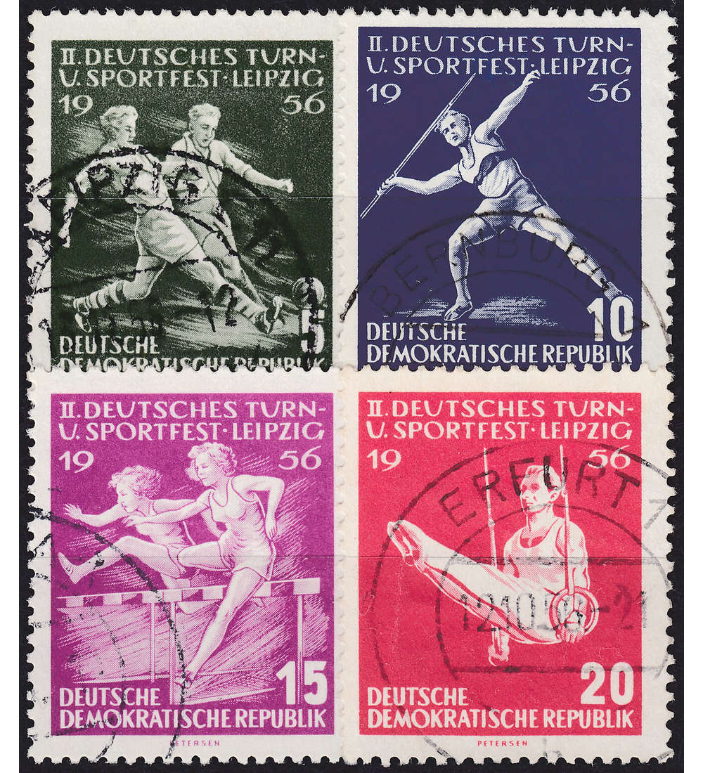 DDR Nr. 530-533 gestempelt Deutsches Turn- und Sportfest