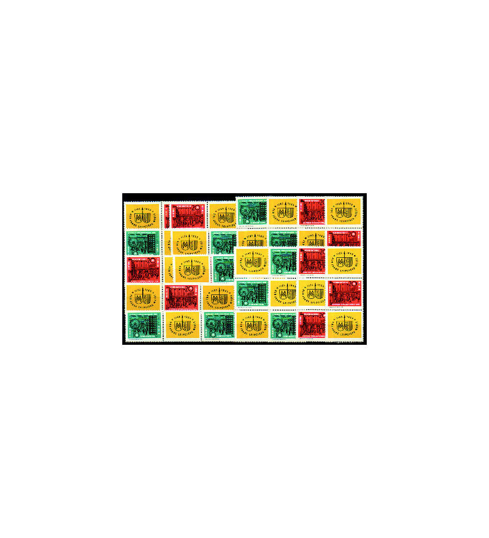 DDR ZD Nr. 1012-1013 postfrisch **  Frhjahrsmesse 1964  WZd 118 - SZd 51, 16 Kombinat.