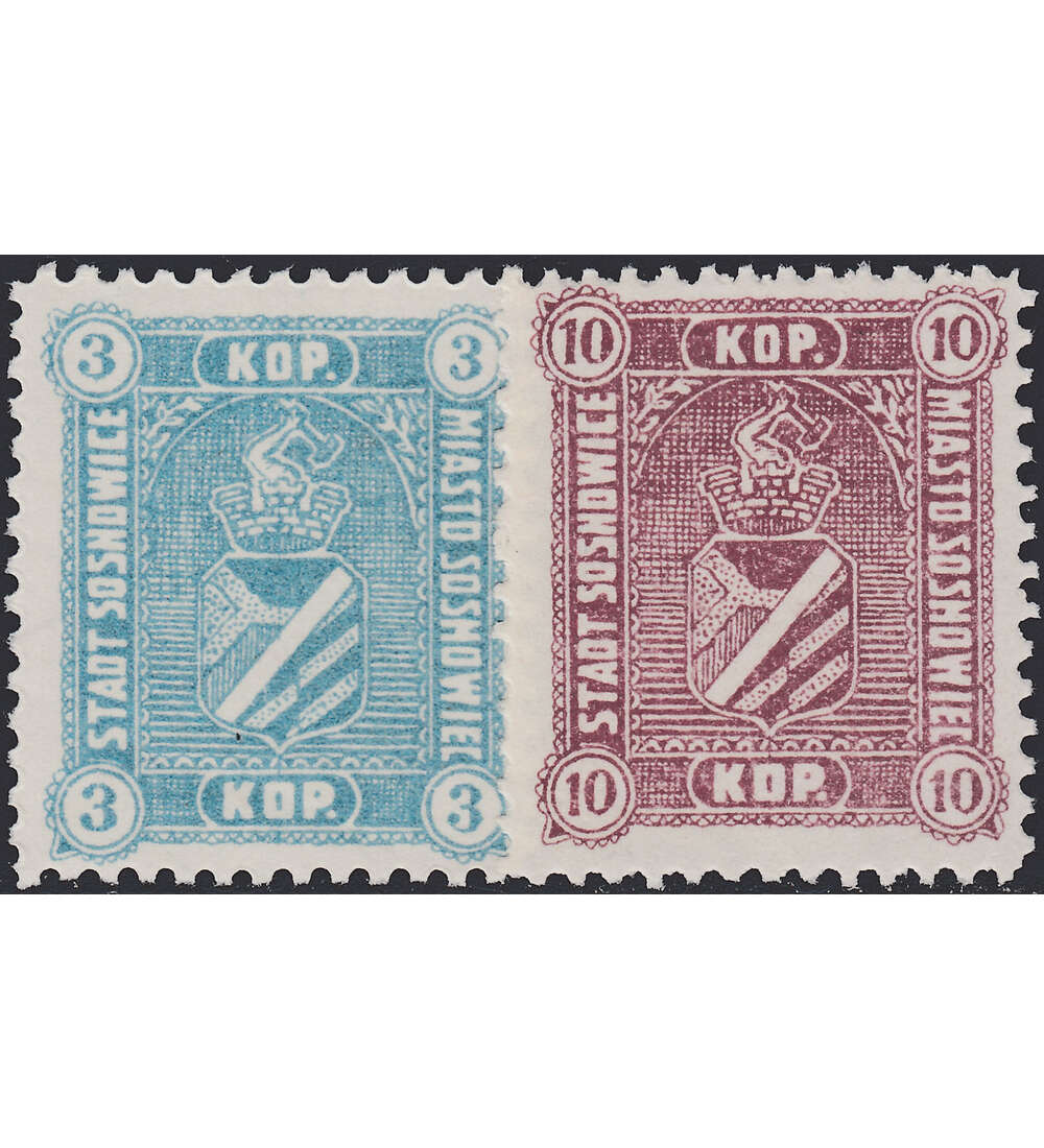 Deutsche Besetzung Polen 1916 Sosnowice Nr. 1-2 postfrisch **