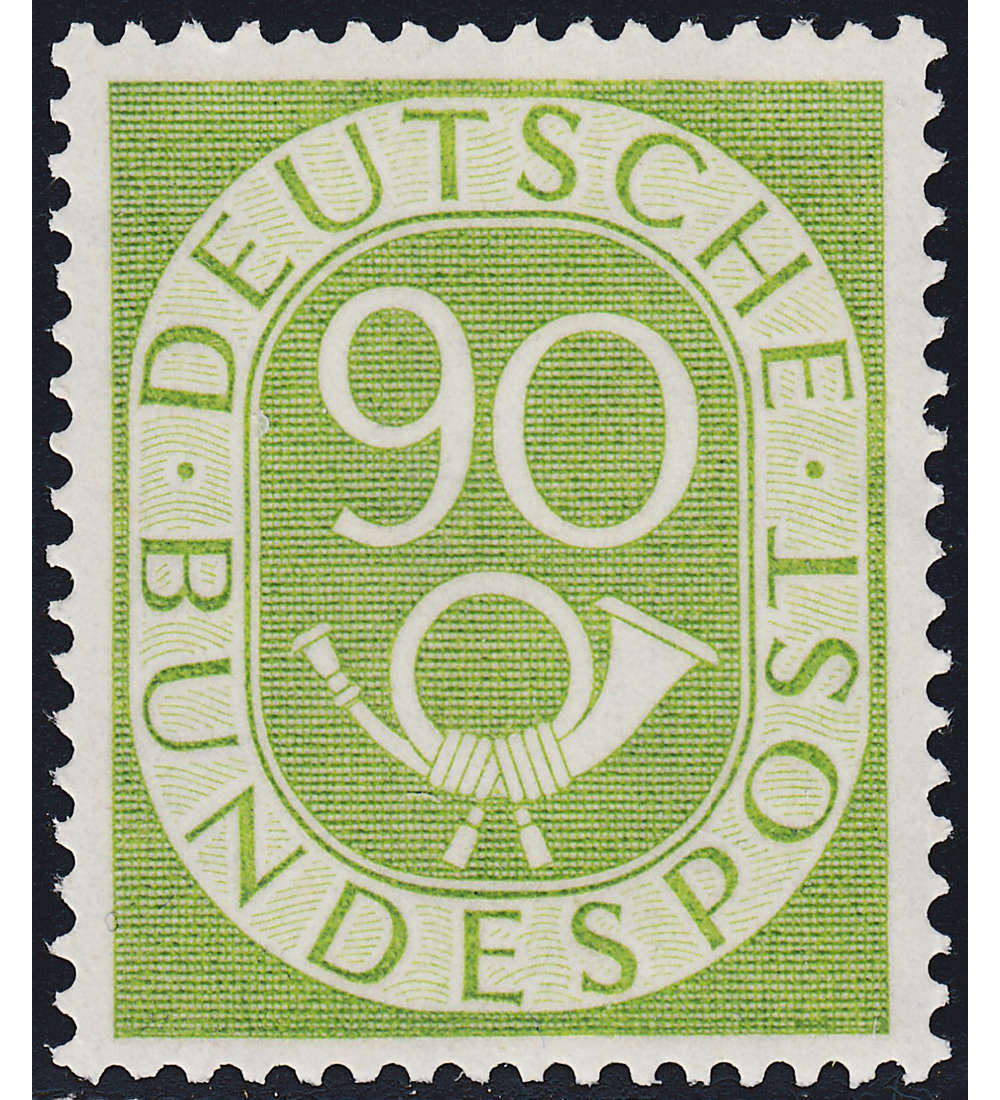 BRD Bund  Nr. 138 postfrisch geprft 90 Pfennig Posthorn