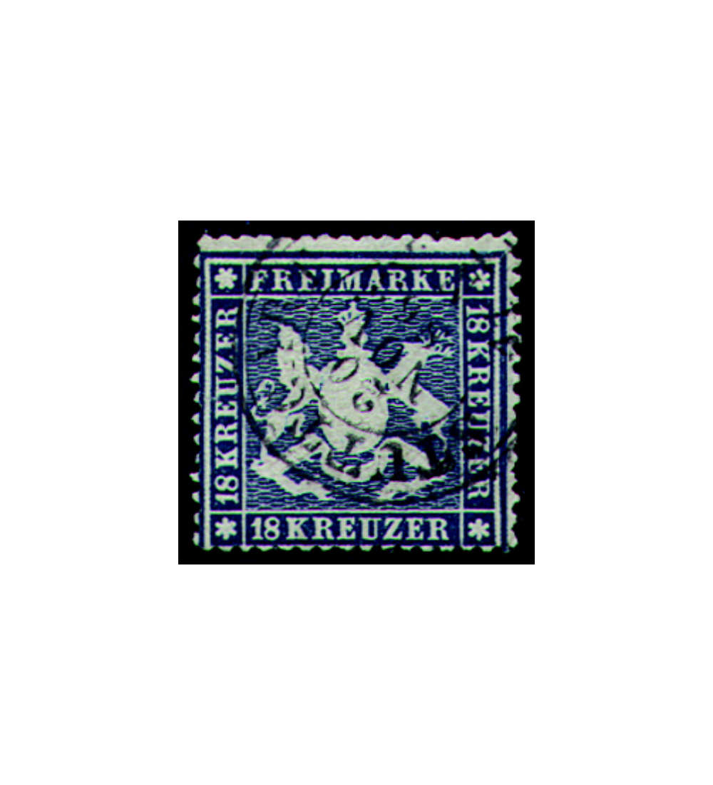 Wrttemberg Nr. 20y gestempelt geprft