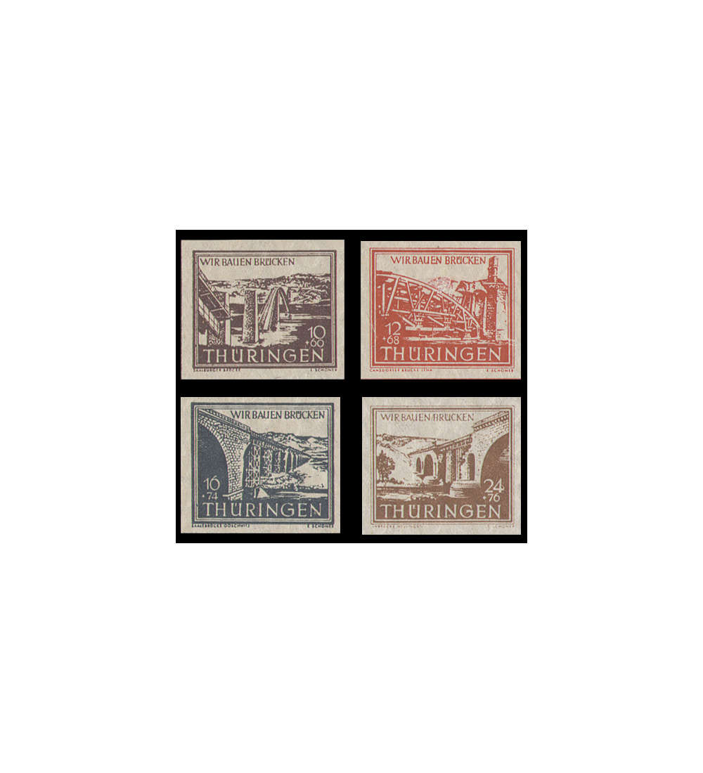 SBZ Nr. 112-115yy postfrisch ** geprft und signiert