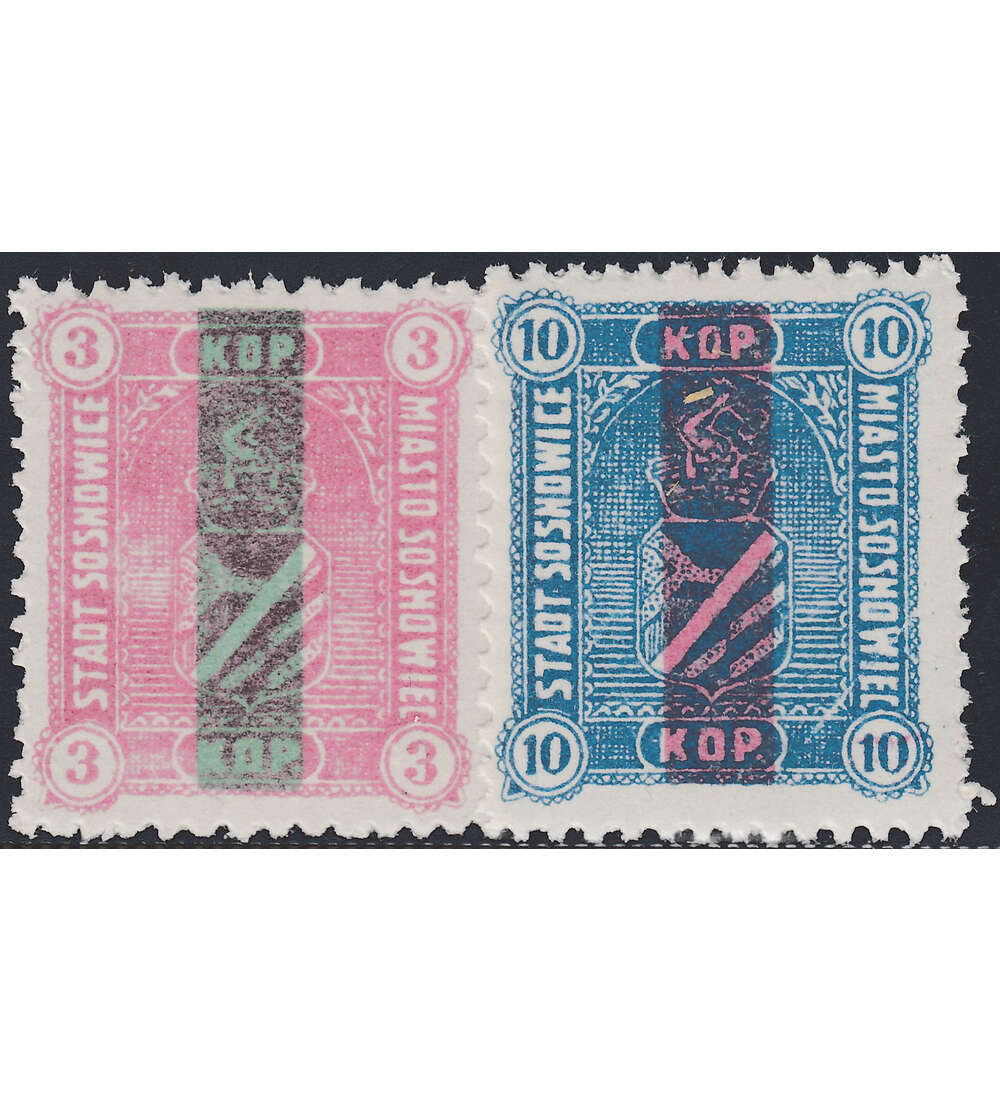 Deutsche Besetzung Polen 1916 Sosnowice Nr. 3-4 postfrisch **